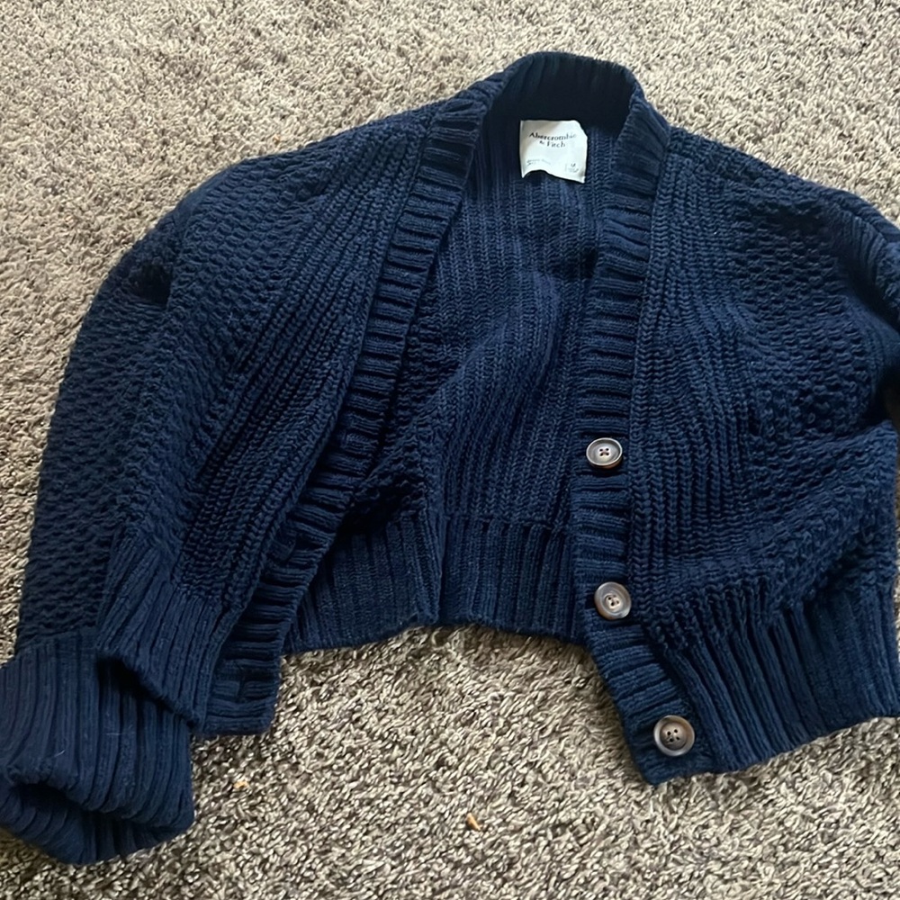 Crop Abercrombie knit chunky sweater